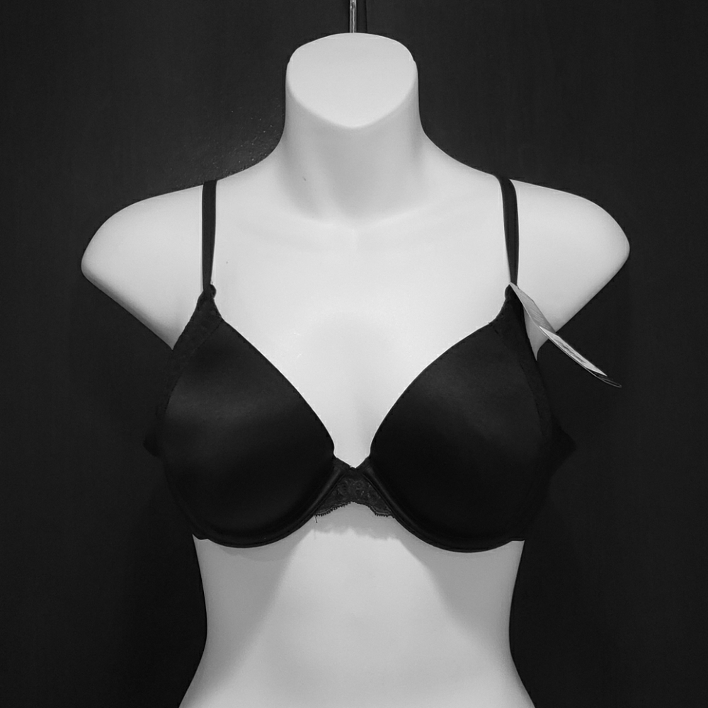 Maidenform Black Plush Padding Push Up Bra-34C